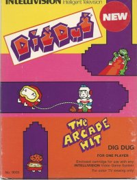 Dig Dug Intellivision  box art